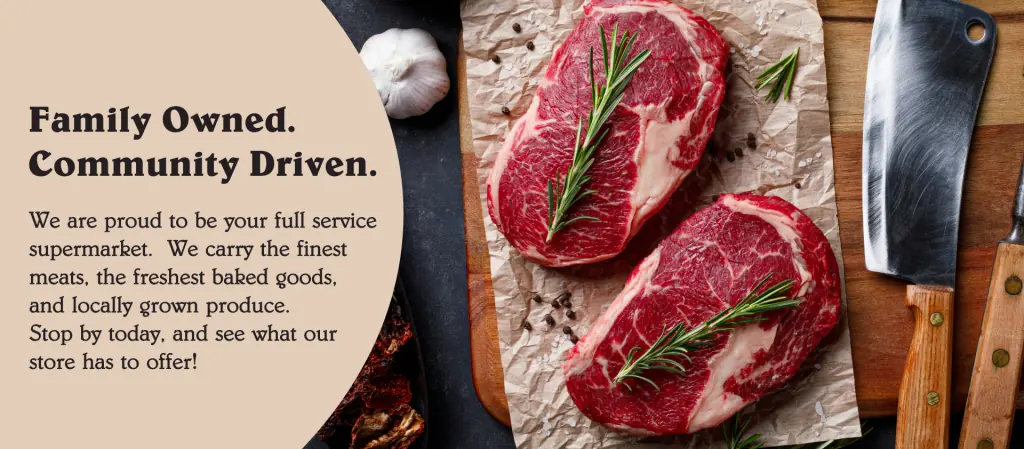 Fresh ribeye steaks from Karsch's butcher shop